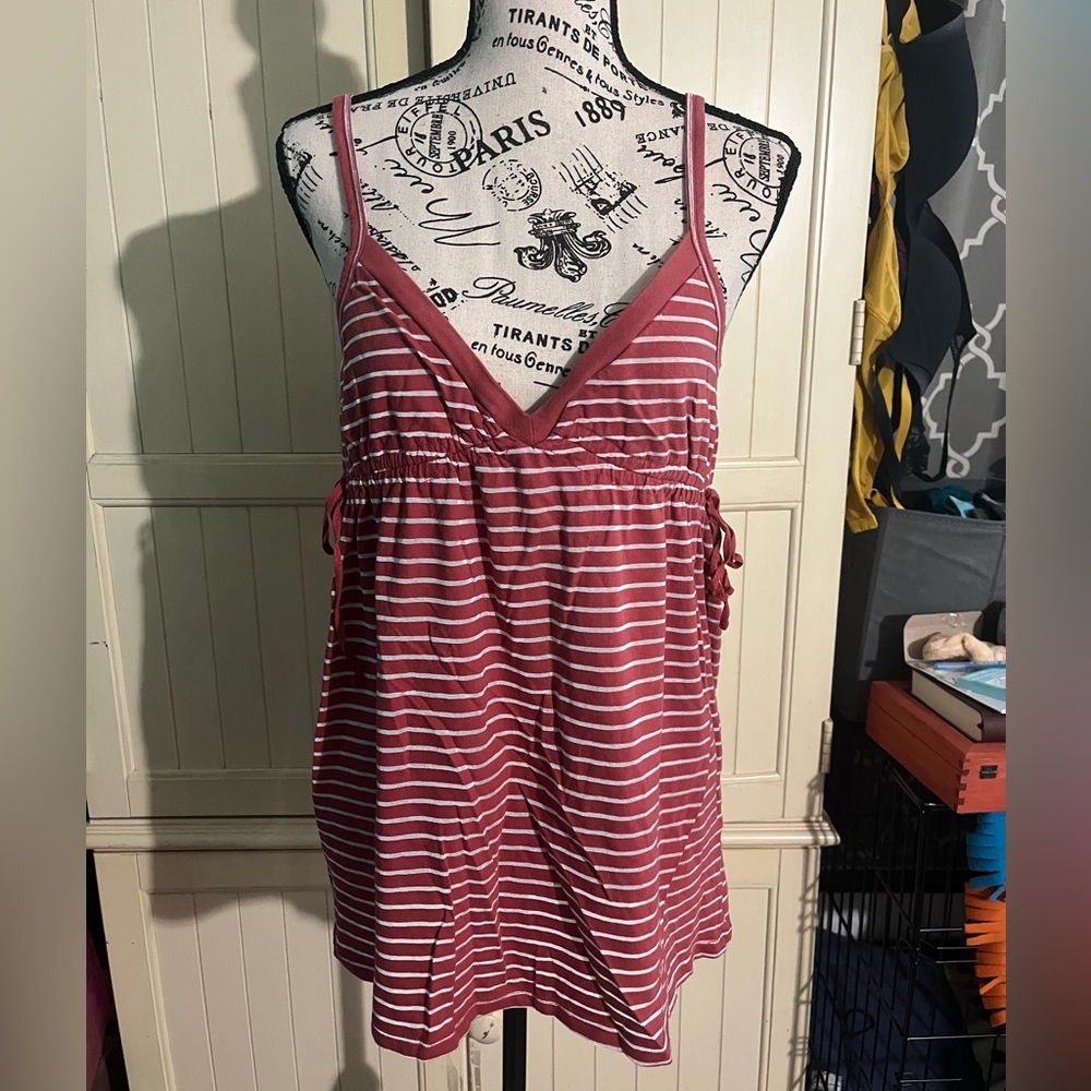 FREE w/ $10+ PURCHASE: Old Navy Y2K Striped Side-Cinch Tank Top